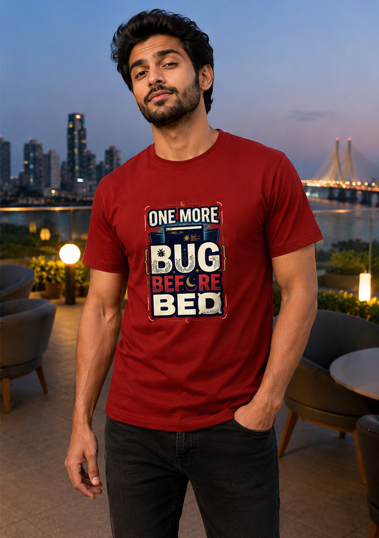 LUCE & SETE GPT mockup 1 - One More Bug Before Bed Programming Graphic Premium T-Shirt for Men & Women | Software Developer Humor Streetwear - 555_9408009634029_unisex-stretch-t-shirt-176_TECH_CODE_front_PAIR_20260622_130315_02_row1_col2.png