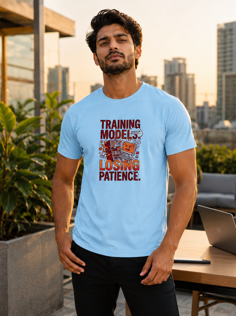 LUCE & SETE GPT mockup 1 - Training Models Losing Patience Premium Graphic T-Shirt for Men & Women | Software Developer Humor Streetwear - 555_9408009797869_unisex-stretch-t-shirt-177_TECH_CODE_front_PAIR_20260622_130759_02_row1_col2.png