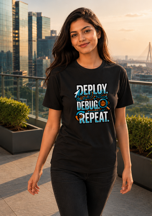 LUCE & SETE GPT mockup 1 - Deploy Debug Repeat Premium Graphic T-Shirt for Men & Women | Software Developer Humor Streetwear - 555_9408011534573_unisex-stretch-t-shirt-182_TECH_CODE_front_PAIR_20260622_140603_01_row1_col1.png