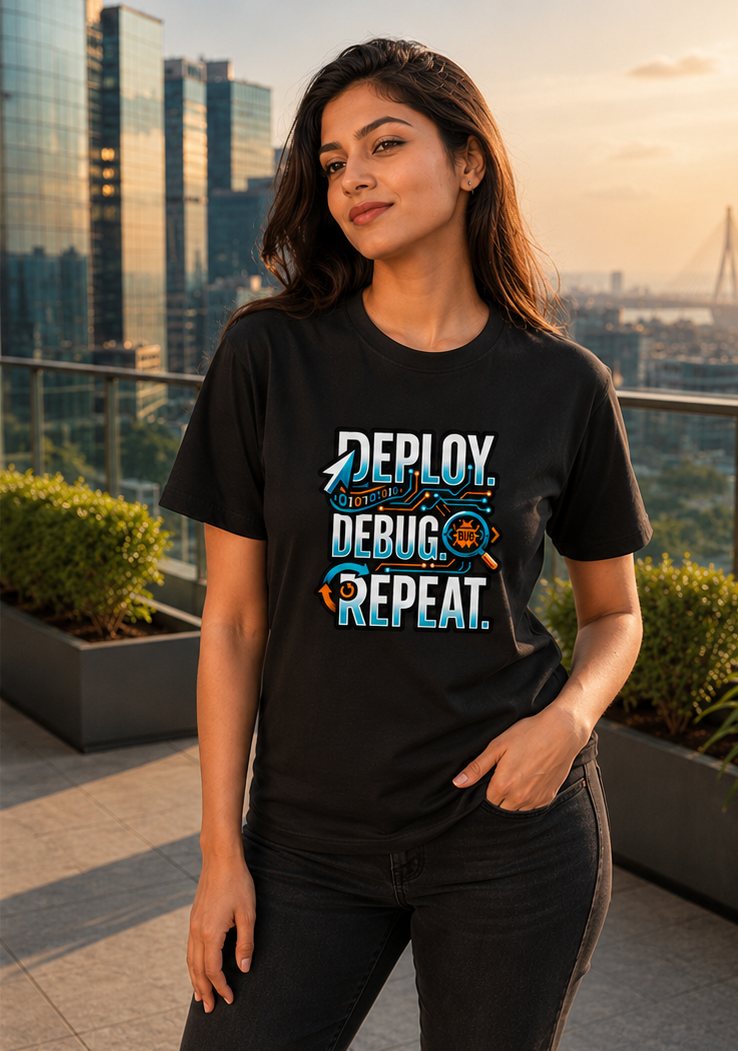 LUCE & SETE GPT mockup 1 - Deploy Debug Repeat Premium Graphic T-Shirt for Men & Women | Software Developer Humor Streetwear - 555_9408011534573_unisex-stretch-t-shirt-182_TECH_CODE_front_PAIR_20260622_140603_02_row1_col2.png