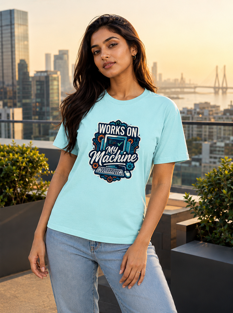 LUCE & SETE GPT mockup 1 - Works On My Machine Premium Graphic T-Shirt for Men & Women | Software Developer Humor Streetwear - 555_9408011829485_unisex-stretch-t-shirt-183_TECH_CODE_front_PAIR_20260622_141305_02_row1_col2.png