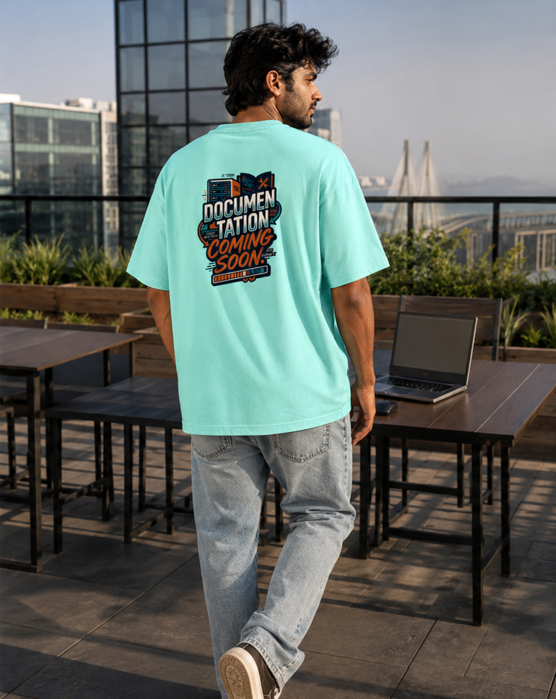 LUCE & SETE GPT mockup 1 - Documentation Coming Soon Oversized Classic T-Shirt for Men & Women | Software Developer Humor Streetwear - 555_9408139493613_unisex-oversized-classic-t-shirt-112_TECH_CODE_back_PAIR_20260622_164133_02_row1_col2.png