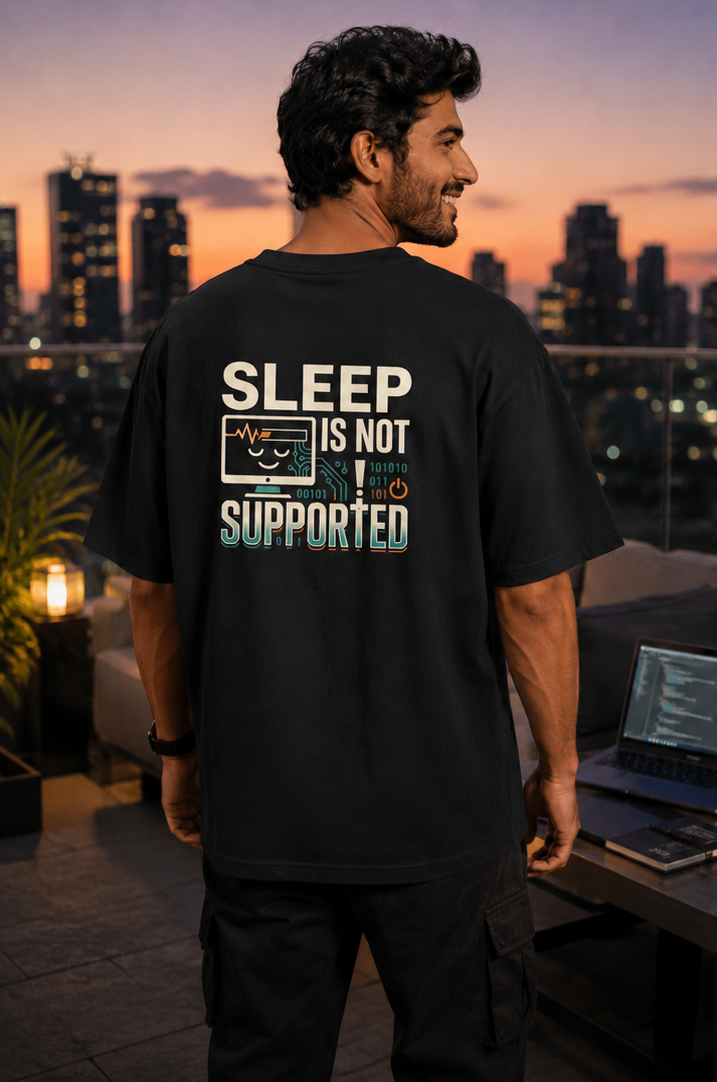 LUCE & SETE GPT mockup 1 - Sleep Is Not Supported Oversized Graphic T-Shirt for Men & Women | Software Developer Humor Streetwear - 555_9408139559149_unisex-oversized-classic-t-shirt-114_TECH_CODE_back_PAIR_20260622_170052_01_row1_col1.png