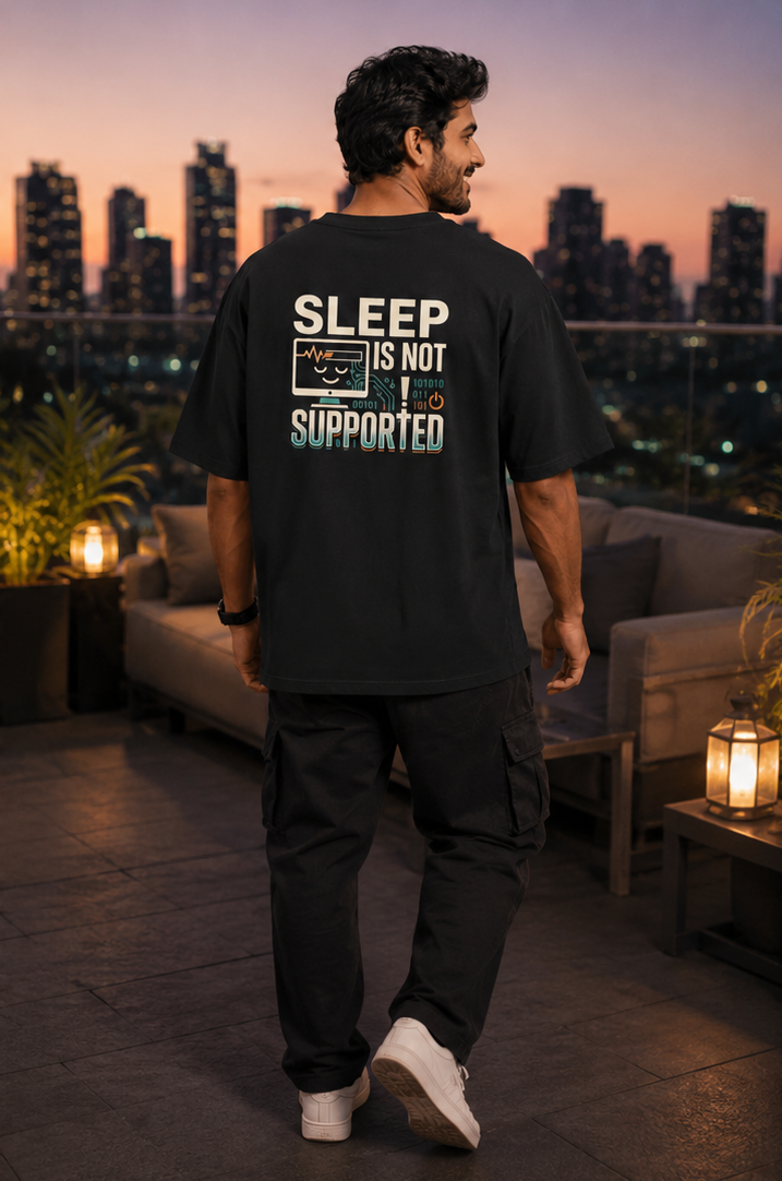 LUCE & SETE GPT mockup 1 - Sleep Is Not Supported Oversized Graphic T-Shirt for Men & Women | Software Developer Humor Streetwear - 555_9408139559149_unisex-oversized-classic-t-shirt-114_TECH_CODE_back_PAIR_20260622_170052_02_row1_col2.png