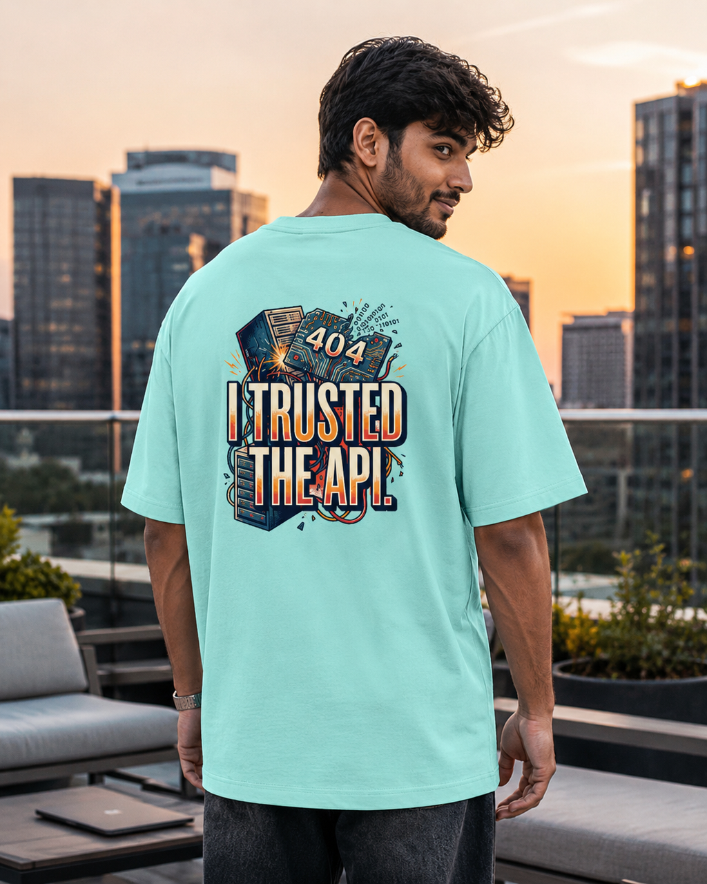 LUCE & SETE GPT mockup 1 - I Trusted The API Oversized Graphic T-Shirt for Men & Women | Software Developer Humor Streetwear - 555_9408139755757_unisex-oversized-classic-t-shirt-118_TECH_CODE_back_HERO_20260622_171754.png