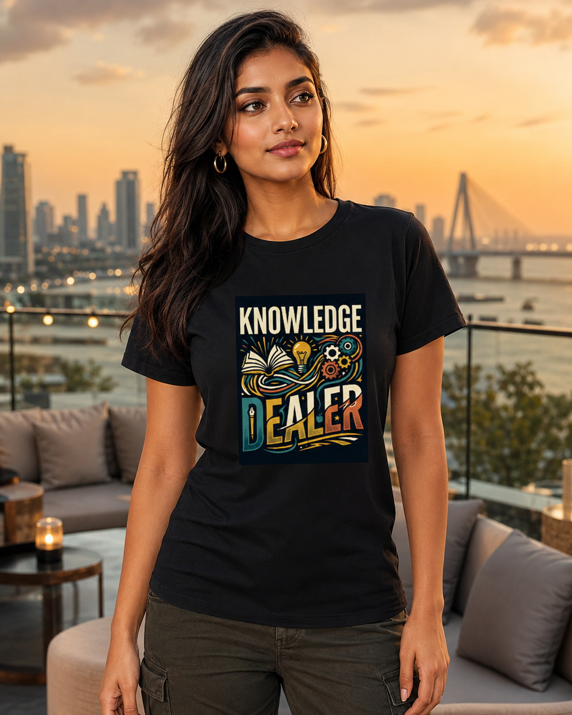 LUCE & SETE GPT mockup 1 - Knowledge Dealer Premium Graphic T-Shirt for Men & Women | Teach Mode Streetwear - 555_9408233210093_unisex-stretch-t-shirt-184_TEACH_MODE_front_HERO_20260622_235012.png