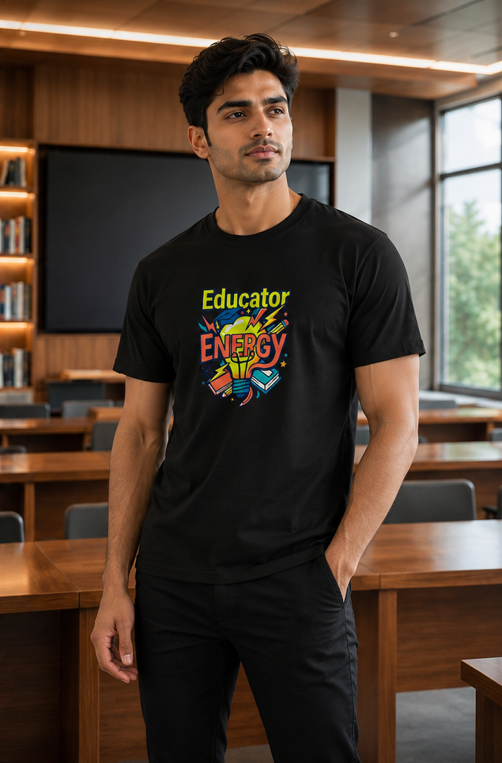 LUCE & SETE GPT mockup 1 - Educator Energy Premium Graphic T-Shirt for Men & Women | Teach Mode Streetwear - 555_9408233439469_unisex-stretch-t-shirt-189_TEACH_MODE_front_PAIR_20260623_145505_02_row1_col2.png