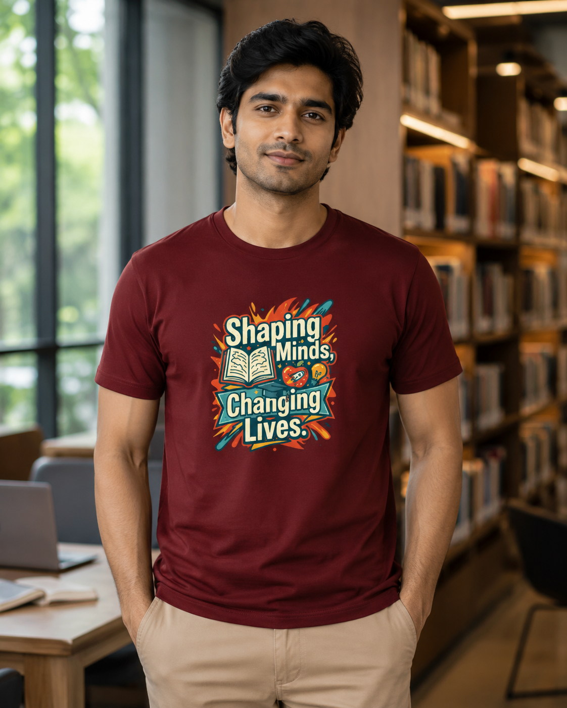 LUCE & SETE GPT mockup 1 - Shaping Minds Changing Lives Classic Graphic T-Shirt for Men | Teach Mode Streetwear - 555_9408908656877_unisex-classic-crew-t-shirt-187_TEACH_MODE_front_HERO_20260623_134347.png