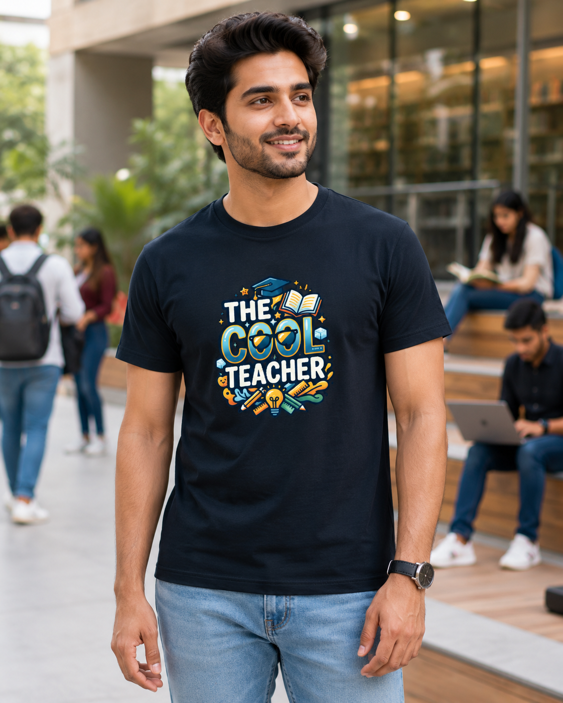 LUCE & SETE GPT mockup 1 - The Cool Teacher Classic Graphic T-Shirt for Men | Teach Mode Streetwear - 555_9408918716653_unisex-classic-crew-t-shirt-194_CLASSIC_front_HERO_20260623_151013.png