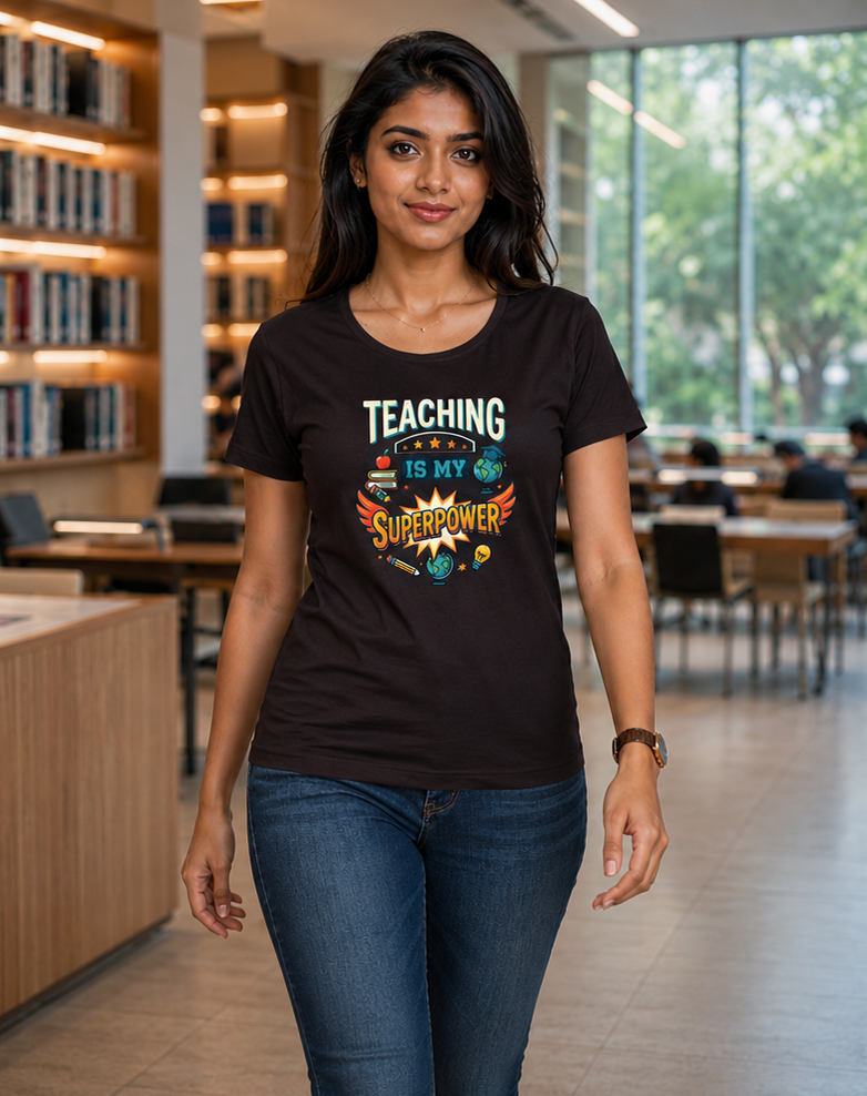 LUCE & SETE GPT mockup 1 - Teaching is My Superpower Classic Graphic T-Shirt for Women | Teach Mode Streetwear - 555_9409227423981_womens-classic-t-shirt-199_CLASSIC_front_PAIR_20260623_160631_01_row1_col1.png