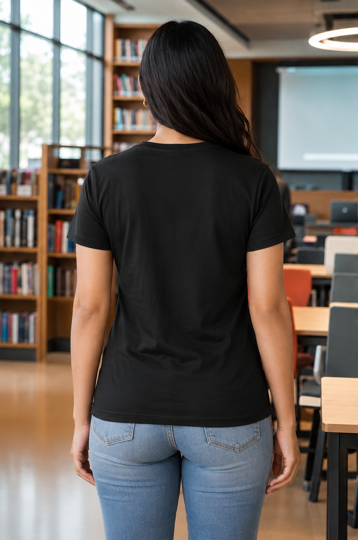 LUCE & SETE GPT mockup 1 - Teach Different Classic Graphic T-Shirt for Women | Teach Mode Streetwear - 555_9409227555053_womens-classic-t-shirt-200_TEACH_MODE_back_PAIR_20260623_170907_01_row1_col1.png
