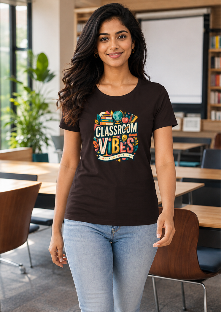 LUCE & SETE GPT mockup 1 - Classroom Vibes Classic Graphic T-Shirt for Women | Teach Mode Streetwear - 555_9409227620589_womens-classic-t-shirt-201_TEACH_MODE_front_PAIR_20260623_171401_01_row1_col1.png