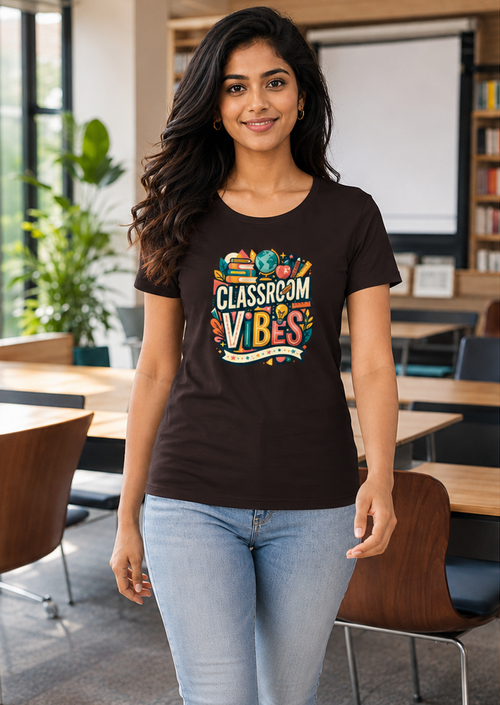 LUCE & SETE GPT mockup 1 - Classroom Vibes Classic Graphic T-Shirt for Women | Teach Mode Streetwear - 555_9409227620589_womens-classic-t-shirt-201_TEACH_MODE_front_PAIR_20260623_171401_01_row1_col1.png