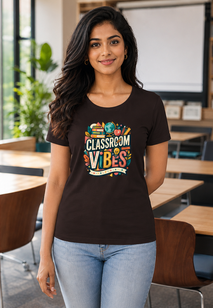 LUCE & SETE GPT mockup 1 - Classroom Vibes Classic Graphic T-Shirt for Women | Teach Mode Streetwear - 555_9409227620589_womens-classic-t-shirt-201_TEACH_MODE_front_PAIR_20260623_171401_02_row1_col2.png
