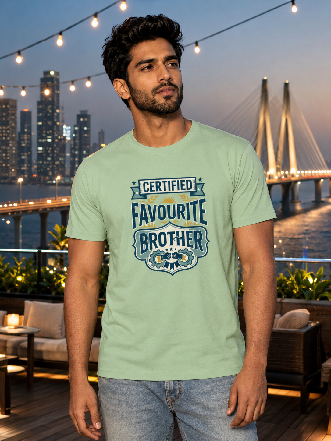 LUCE & SETE GPT mockup 1 - Certified Favourite Brother Classic Graphic T-Shirt for Men | Brother Pride Streetwear - 555_9410105016557_unisex-classic-crew-t-shirt-199_CLASSIC_front_HERO_20260624_133632.png