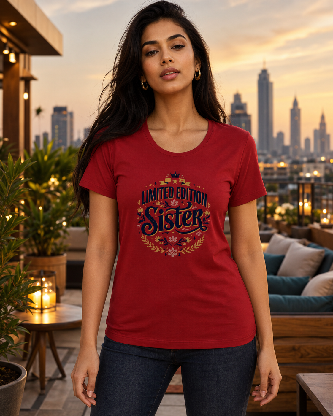 LUCE & SETE GPT mockup 1 - Limited Edition Sister Classic Graphic T-Shirt for Women | Sister Streetwear - 555_9410134114541_womens-classic-t-shirt-205_SISTER_front_HERO_20260624_140734.png