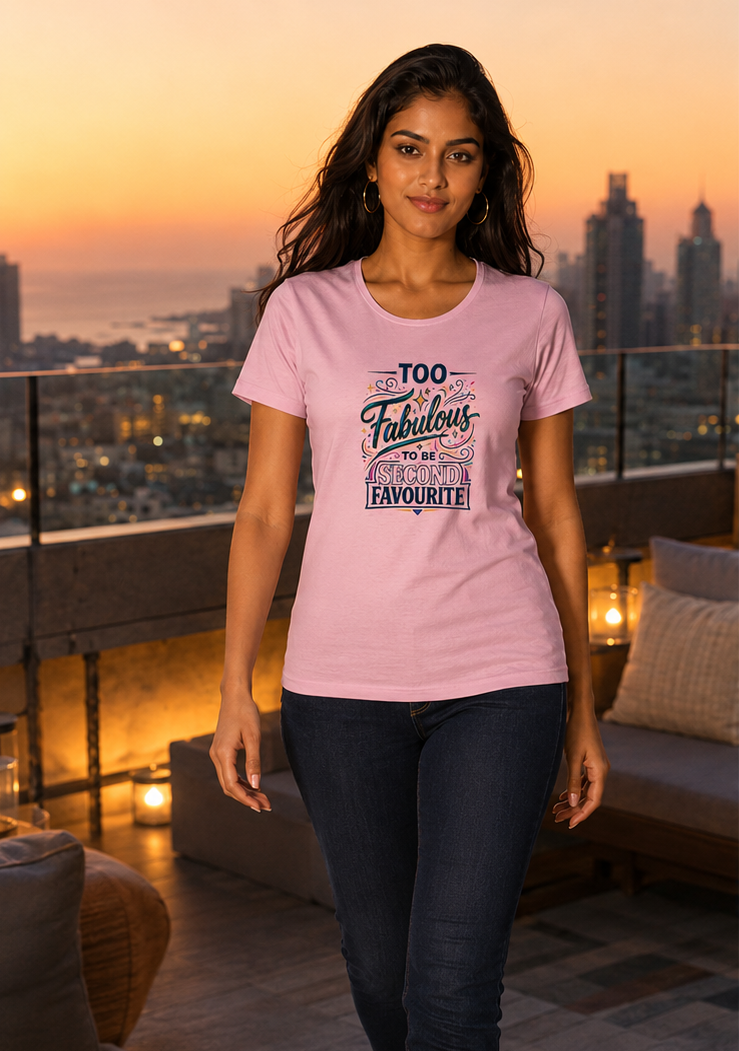 LUCE & SETE GPT mockup 1 - Too Fabulous to be Second Favourite Classic Graphic T-Shirt for Women | Sister Streetwear - 555_9410134245613_womens-classic-t-shirt-208_CLASSIC_front_PAIR_20260624_142227_01_row1_col1.png
