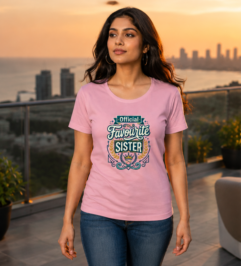 LUCE & SETE GPT mockup 1 - Official Favourite Sister Classic Graphic T-Shirt for Women | Sister Streetwear - 555_9410134540525_womens-classic-t-shirt-213_CLASSIC_front_PAIR_20260624_144358_01_row1_col1.png
