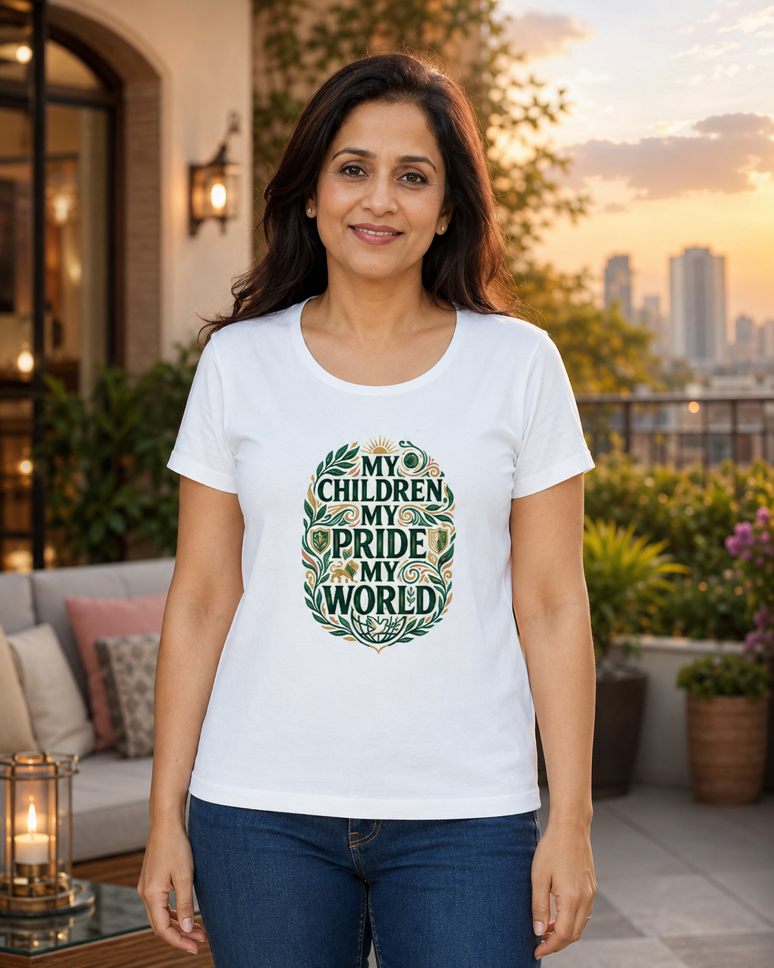 LUCE & SETE GPT mockup 1 - My Children My Pride My World Classic Graphic T-Shirt for Women | Motherhood Statement - 555_9410356707565_womens-classic-t-shirt-215_CLASSIC_front_HERO_20260625_101632.png