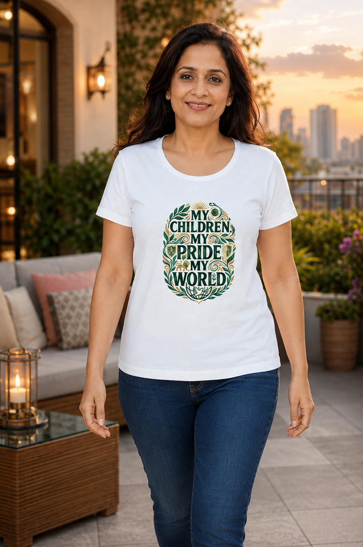 LUCE & SETE GPT mockup 1 - My Children My Pride My World Classic Graphic T-Shirt for Women | Motherhood Statement - 555_9410356707565_womens-classic-t-shirt-215_CLASSIC_front_PAIR_20260625_101807_01_row1_col1.png