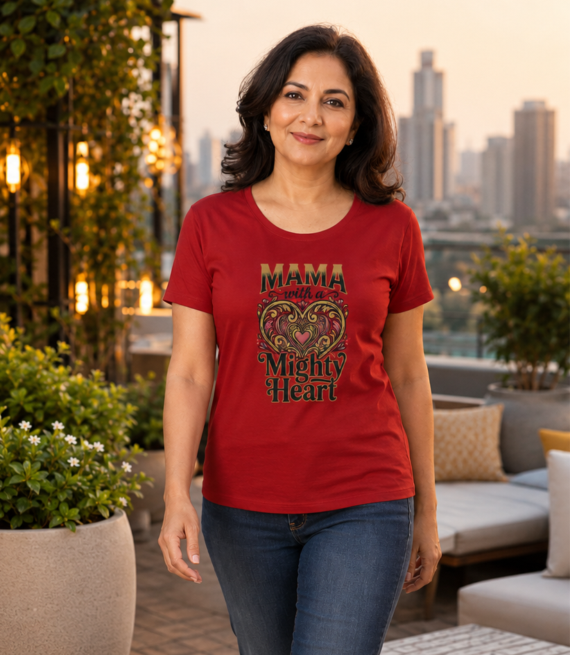 LUCE & SETE GPT mockup 1 - Mama with a Mighty Heart Classic Graphic T-Shirt for Women | Empowered Motherhood - 555_9410358345965_womens-classic-t-shirt-221_CLASSIC_front_PAIR_20260625_104342_01_row1_col1.png