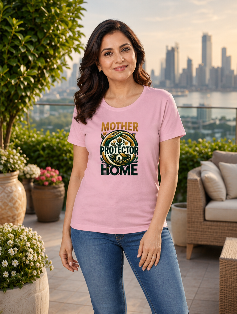 LUCE & SETE GPT mockup 1 - Mother Protector Home Classic Graphic T-Shirt for Women | Empowered Mom Streetwear - 555_9410360279277_womens-classic-t-shirt-223_CLASSIC_front_PAIR_20260625_170139_02_row1_col2.png