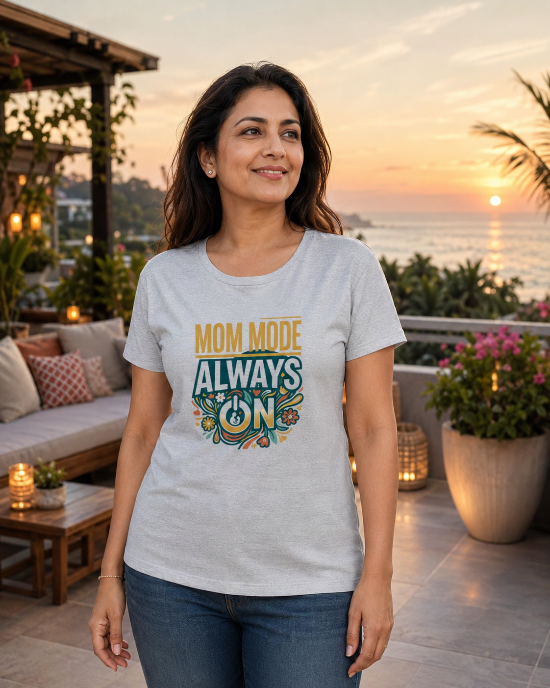 LUCE & SETE GPT mockup 1 - Mom Mode Always On Classic Graphic T-Shirt for Women | Proud Mom Streetwear - 555_9410360344813_womens-classic-t-shirt-224_CLASSIC_front_HERO_20260625_170454.png