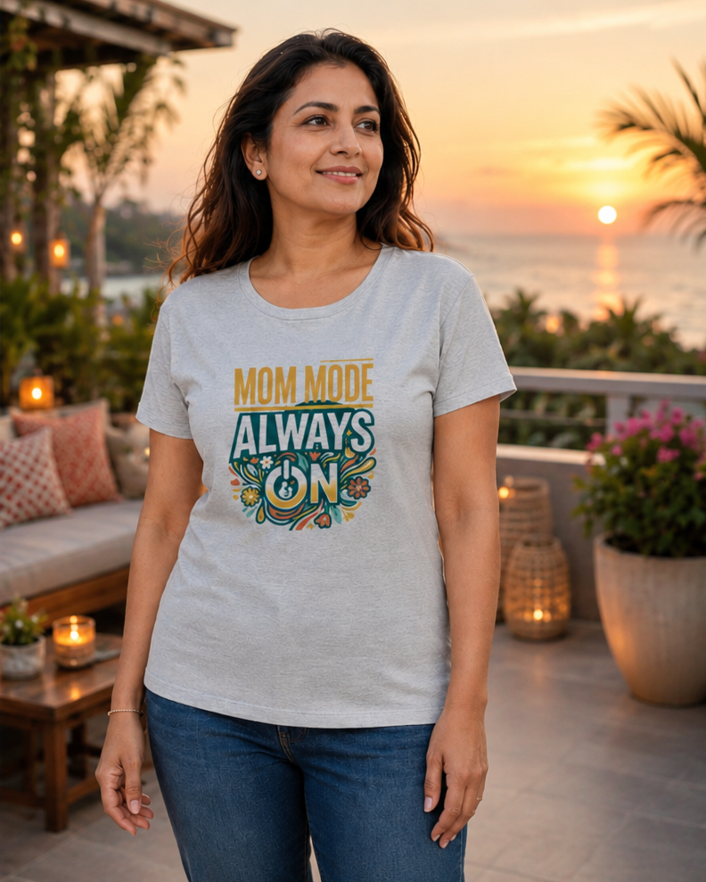 LUCE & SETE GPT mockup 1 - Mom Mode Always On Classic Graphic T-Shirt for Women | Proud Mom Streetwear - 555_9410360344813_womens-classic-t-shirt-224_CLASSIC_front_PAIR_20260625_170622_02_row1_col2.png