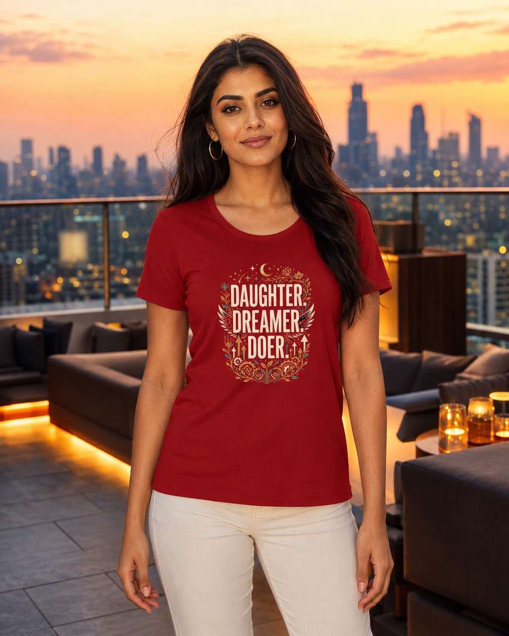 LUCE & SETE GPT mockup 1 - Daughter Dreamer Doer Classic Graphic T-Shirt for Women | Daughter Streetwear - 555_9412475289837_womens-classic-t-shirt-225_CLASSIC_front_HERO_20260626_141825.png