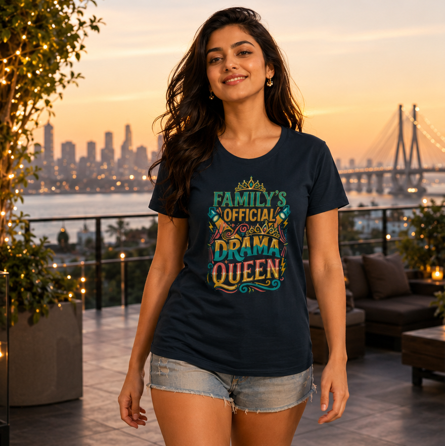 LUCE & SETE GPT mockup 1 - Family's Official Drama Queen Classic Graphic T-Shirt for Women | Daughter Streetwear - 555_9412475355373_womens-classic-t-shirt-227_CLASSIC_front_PAIR_20260626_143500_01_row1_col1.png