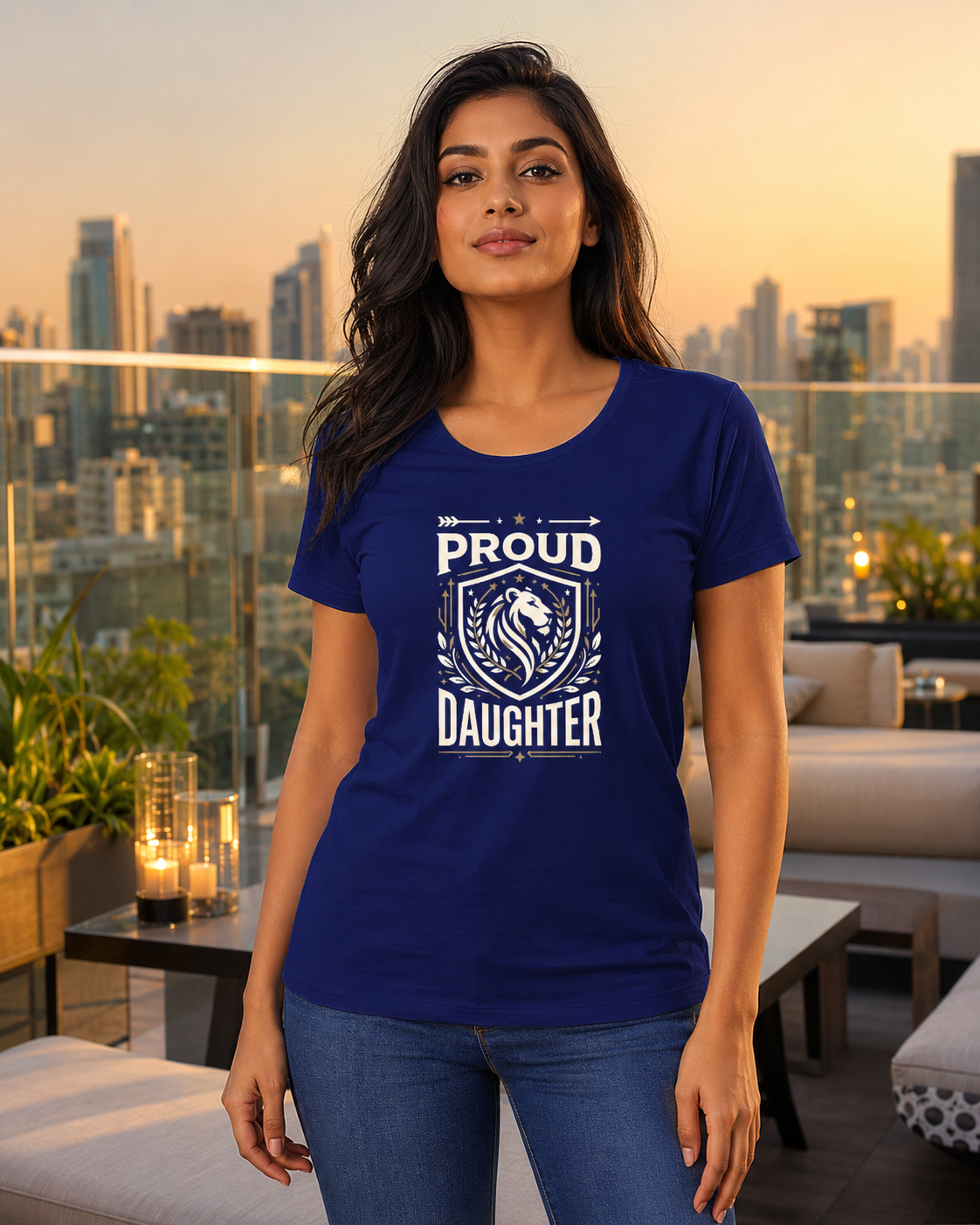 LUCE & SETE GPT mockup 1 - Proud Daughter Classic Graphic T-Shirt for Women | Daughter Streetwear - 555_9412475388141_womens-classic-t-shirt-228_CLASSIC_front_HERO_20260626_143832.png
