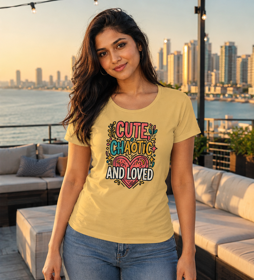 LUCE & SETE GPT mockup 1 - Cute Chaotic and Loved Classic Graphic T-Shirt for Women | Daughter Streetwear - 555_9412475519213_womens-classic-t-shirt-230_CLASSIC_front_PAIR_20260626_145018_02_row1_col2.png