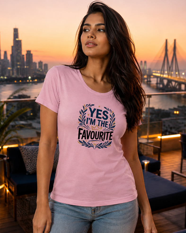 LUCE & SETE GPT mockup 1 - Yes I'm The Favourite Classic Graphic T-Shirt for Women | Daughter Streetwear - 555_9412475715821_womens-classic-t-shirt-233_CLASSIC_front_PAIR_20260626_150557_02_row1_col2.png