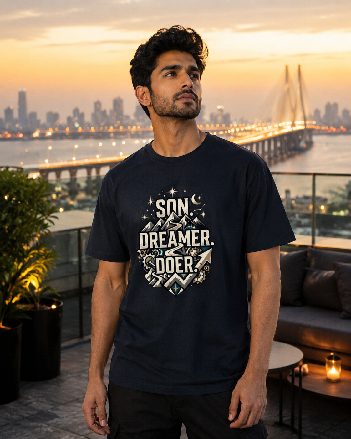 LUCE & SETE GPT mockup 1 - Son Dreamer Doer Classic Graphic T-Shirt for Men | Son Streetwear - 555_9412636967149_unisex-classic-crew-t-shirt-217_SON_front_HERO_20260626_172528.png