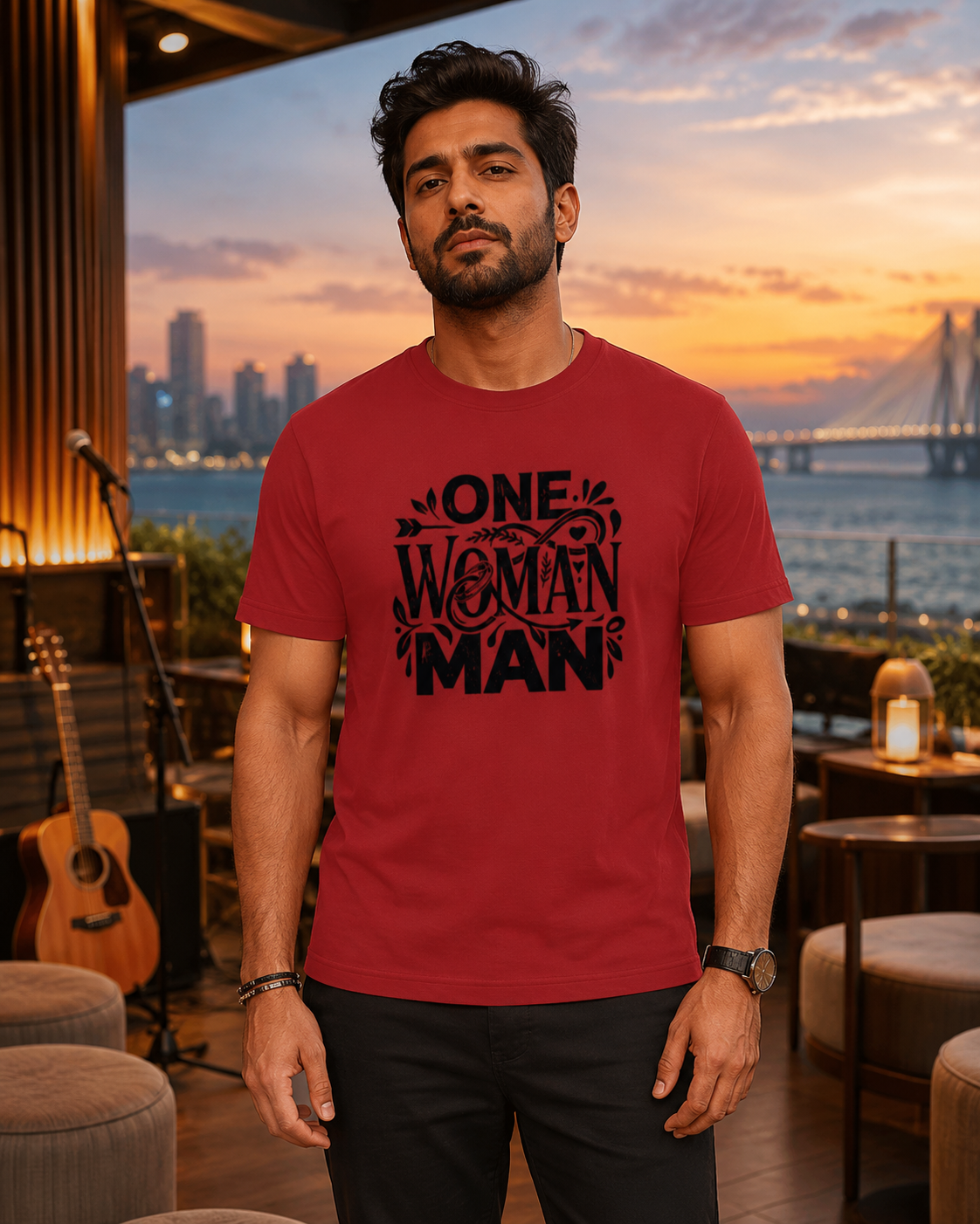 LUCE & SETE GPT mockup 1 - One Woman Man Classic Graphic T-Shirt for Men | Husband Streetwear - 555_9419156521197_unisex-classic-crew-t-shirt-225_HUSBAND_front_HERO_20260702_211335.png