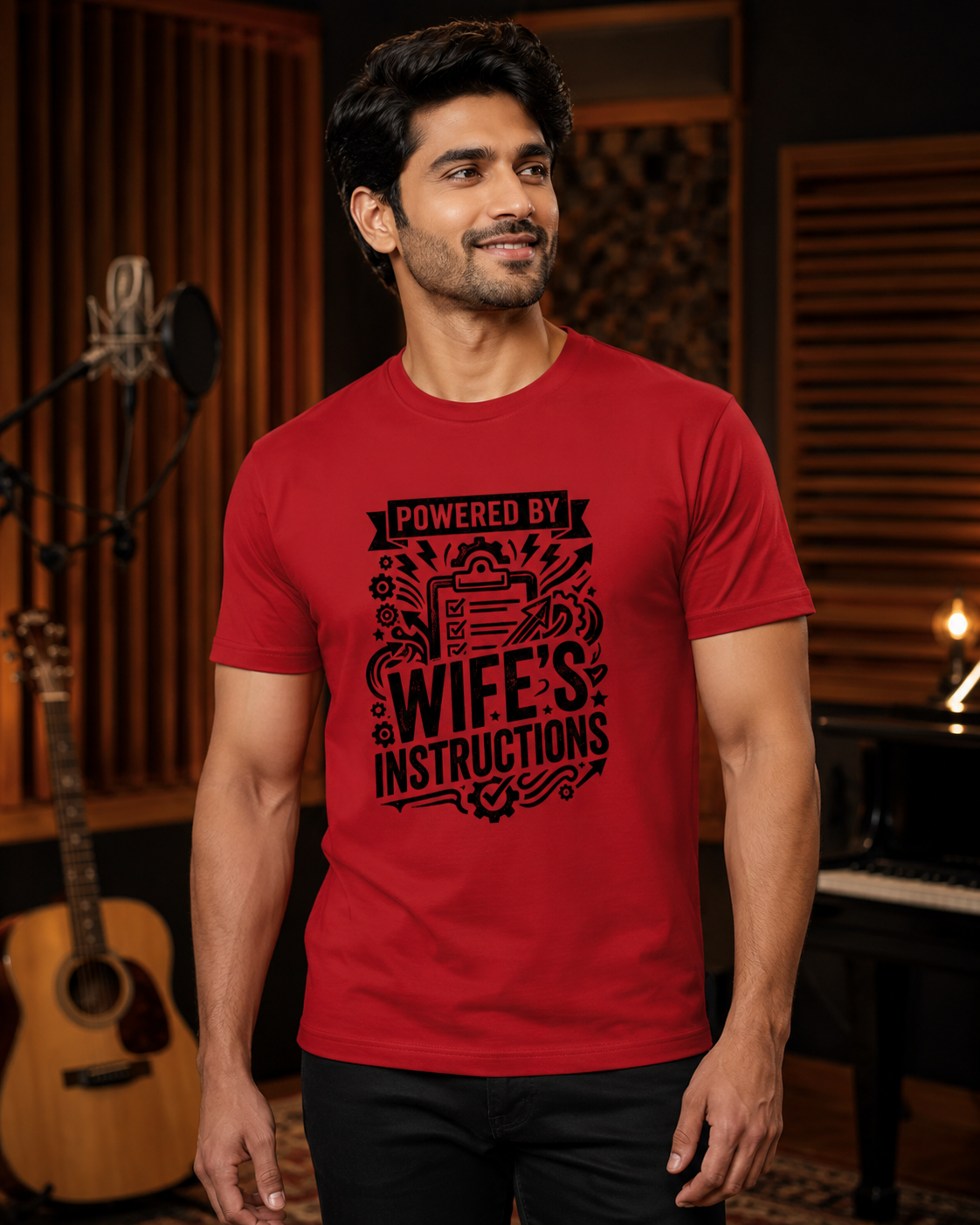 LUCE & SETE GPT mockup 1 - Powered by Wife's Instructions Classic Graphic T-Shirt for Men | Husband Streetwear - 555_9419157307629_unisex-classic-crew-t-shirt-228_CLASSIC_front_HERO_20260702_215627.png