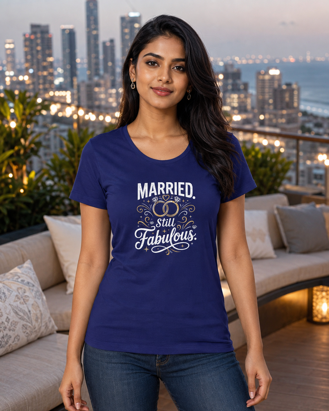 LUCE & SETE GPT mockup 1 - Married Still Fabulous Classic Graphic T-Shirt for Women | Wife Streetwear - 555_9419429478637_womens-classic-t-shirt-236_WIFE_front_HERO_20260703_000205.png