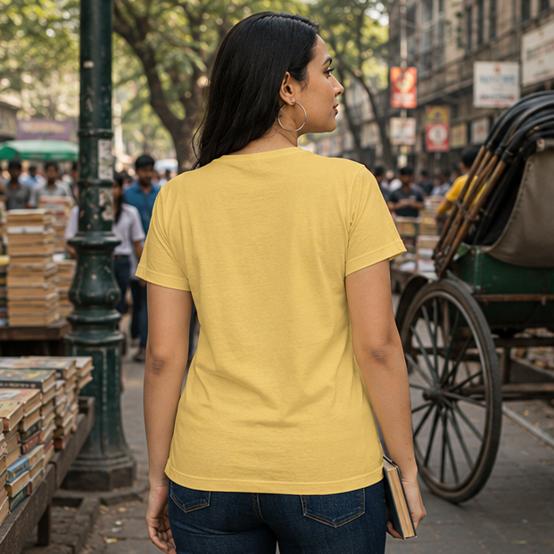 LUCE & SETE GPT mockup 1 - উপদেশ ফ্রি মানা চার্জেবল Classic Graphic T-Shirt for Women | Bengali Sarcasm Streetwear - 557_9393370497261_womens-classic-t-shirt-101_BENGALI_GRID_20260607_182243_03_row2_col1.png