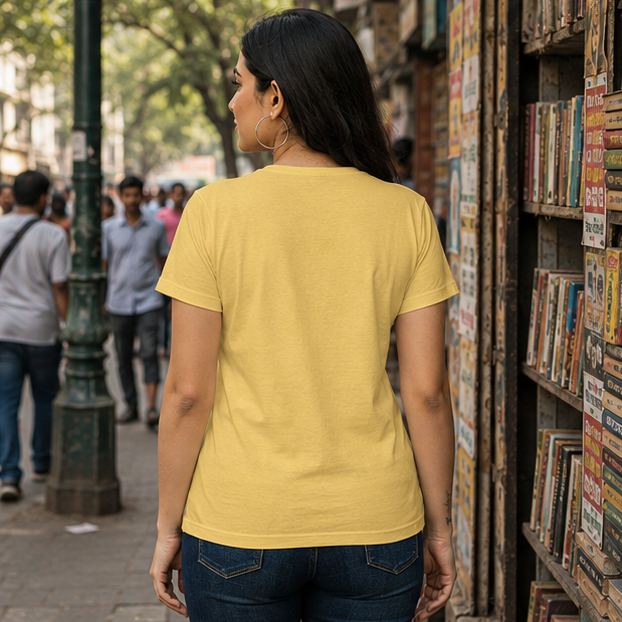 LUCE & SETE GPT mockup 1 - উপদেশ ফ্রি মানা চার্জেবল Classic Graphic T-Shirt for Women | Bengali Sarcasm Streetwear - 557_9393370497261_womens-classic-t-shirt-101_BENGALI_GRID_20260607_182243_04_row2_col2.png