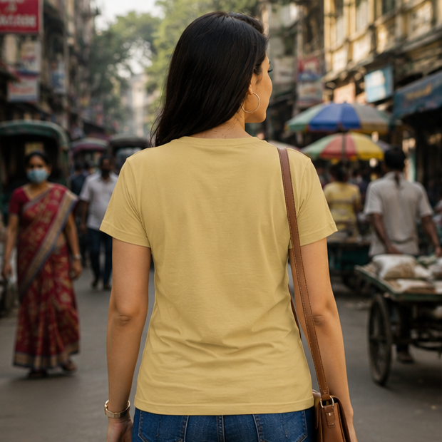LUCE & SETE GPT mockup 1 - দূরত্ব বজায় রাখুন Social Distance Graphic Classic T-Shirt for Women | Responsible Streetwear - 560_9393379115245_womens-classic-t-shirt-104_BENGALI_GRID_20260607_194714_03_row2_col1.png