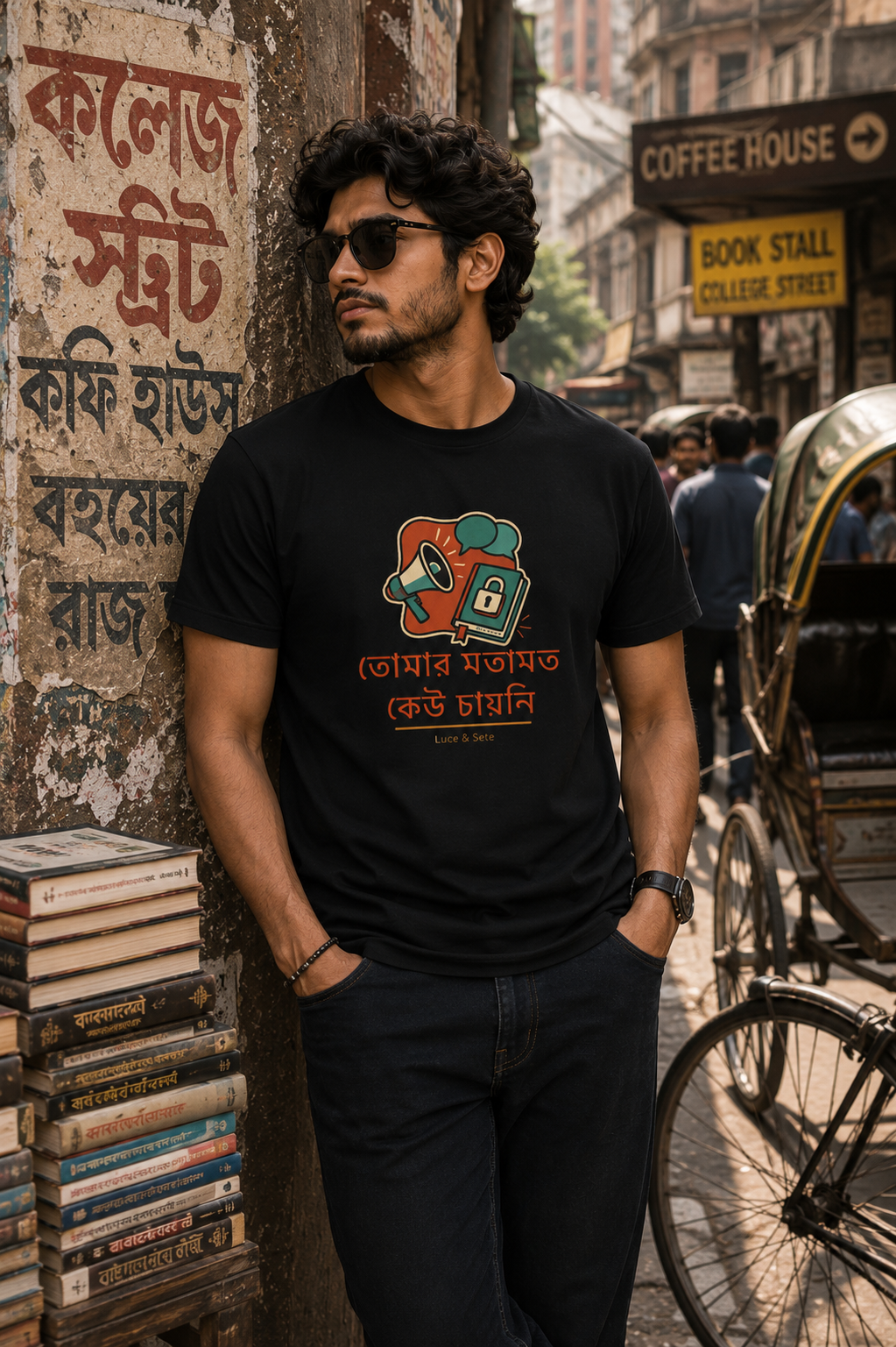 LUCE & SETE GPT mockup 1 - No One Asked Your Opinion Bengali Graphic Classic T-Shirt for Men | Bold Statement Streetwear - 560_9393406279917_unisex-classic-crew-t-shirt-94_BENGALI_front_HERO_20260608_094337.png