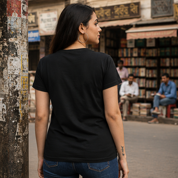LUCE & SETE GPT mockup 1 - Sarcastic Bengali Statement Classic Graphic T-Shirt for Women | Witty Bengali Streetwear - 567_9395255050477_womens-classic-t-shirt-119_BENGALI_GRID_20260609_151706_04_row2_col2.png