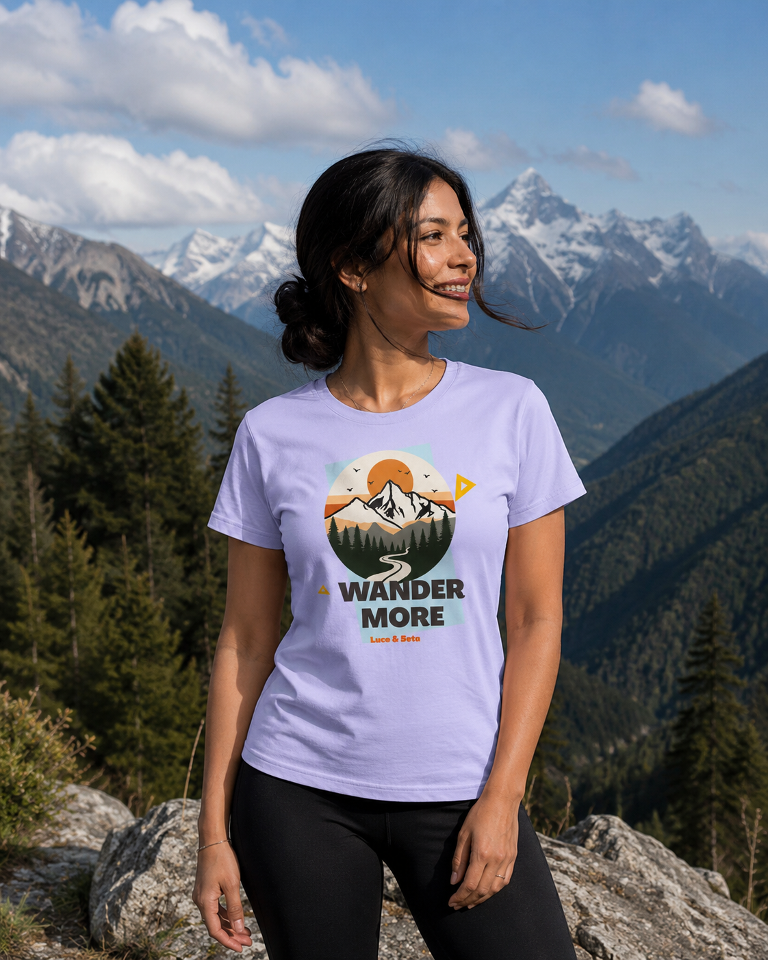 Wander More Mountain Escape Premium Graphic T-Shirt for Men & Women | Travel Streetwear