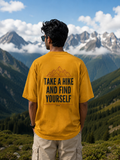 Take a Hike and Find Yourself Oversized Graphic T-Shirt for Men & Women | Travel Adventure Streetwear