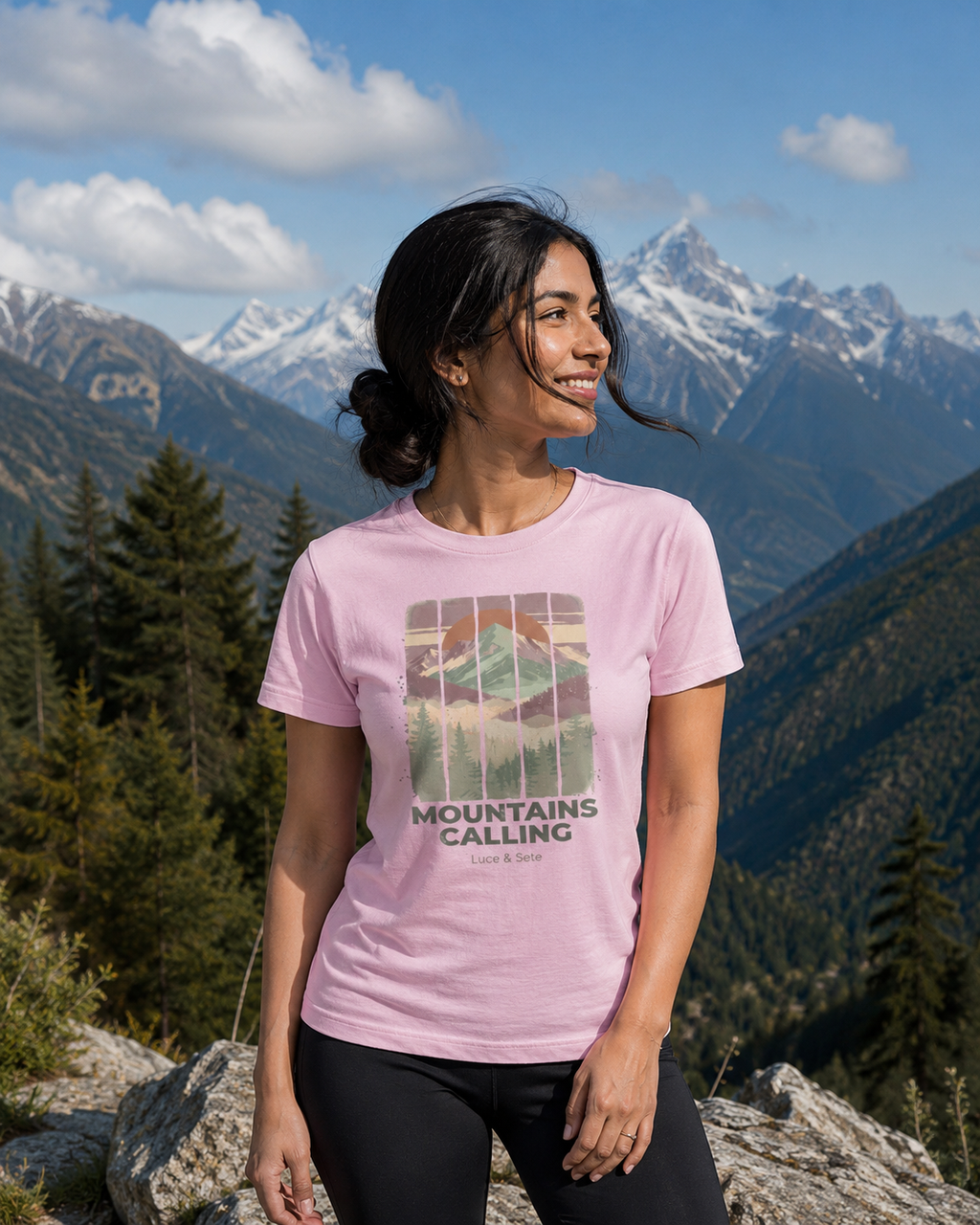 Mountains Calling Adventure Premium Graphic T-Shirt for Men & Women | Travel Streetwear
