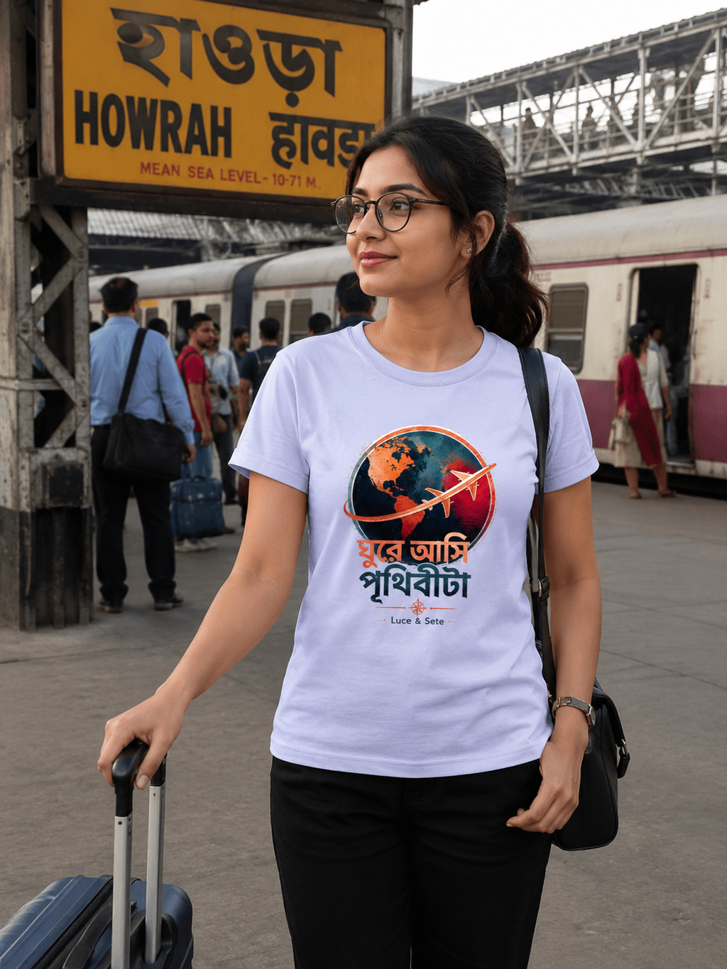 Explore the World Bengali Travel Statement Premium Graphic T-Shirt for Men & Women | Travel Streetwear