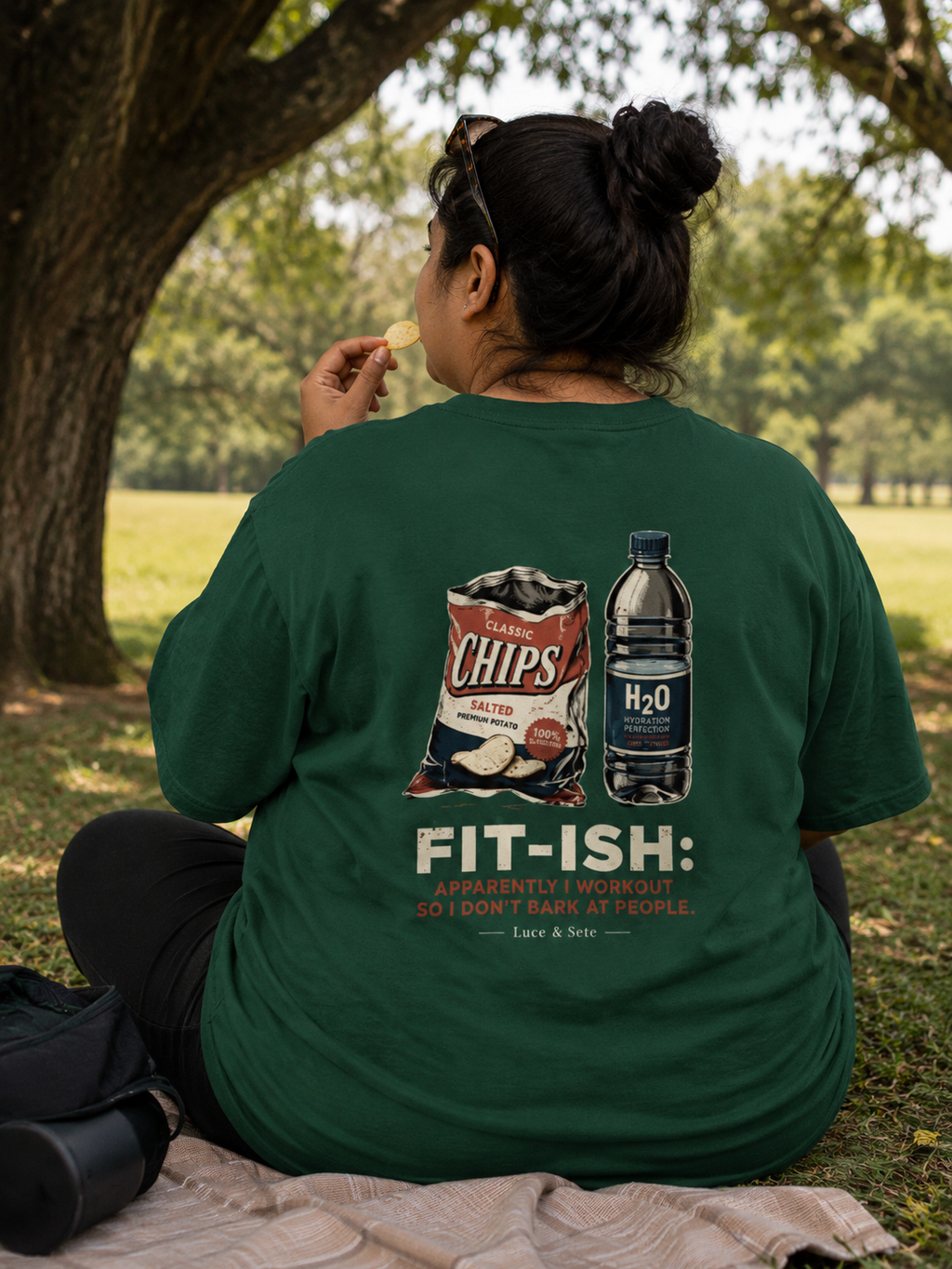 Fit-ish Humor Oversized Graphic T-Shirt for Men & Women | Casual Workout Statement