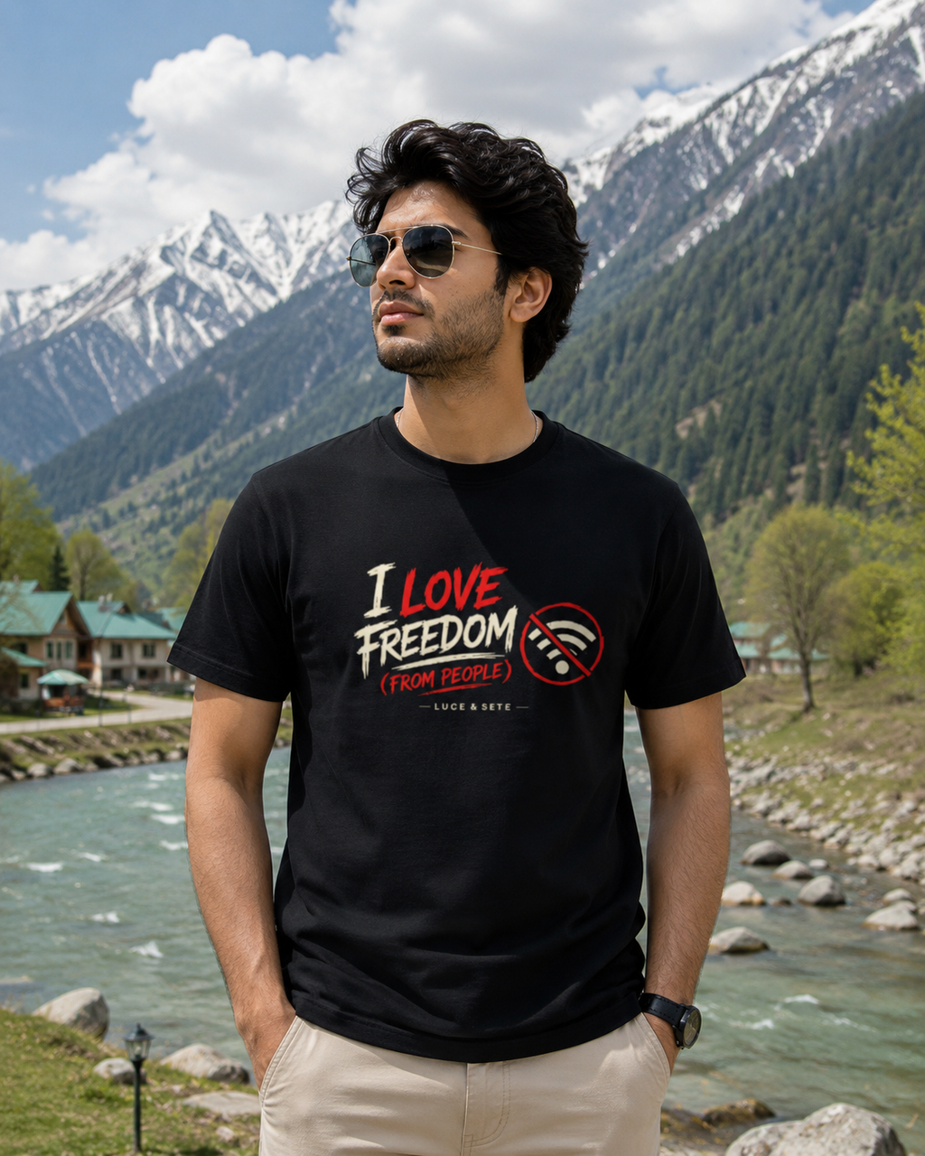 I Love Freedom Statement Premium Graphic T-Shirt for Men & Women | Independent Soul Streetwear
