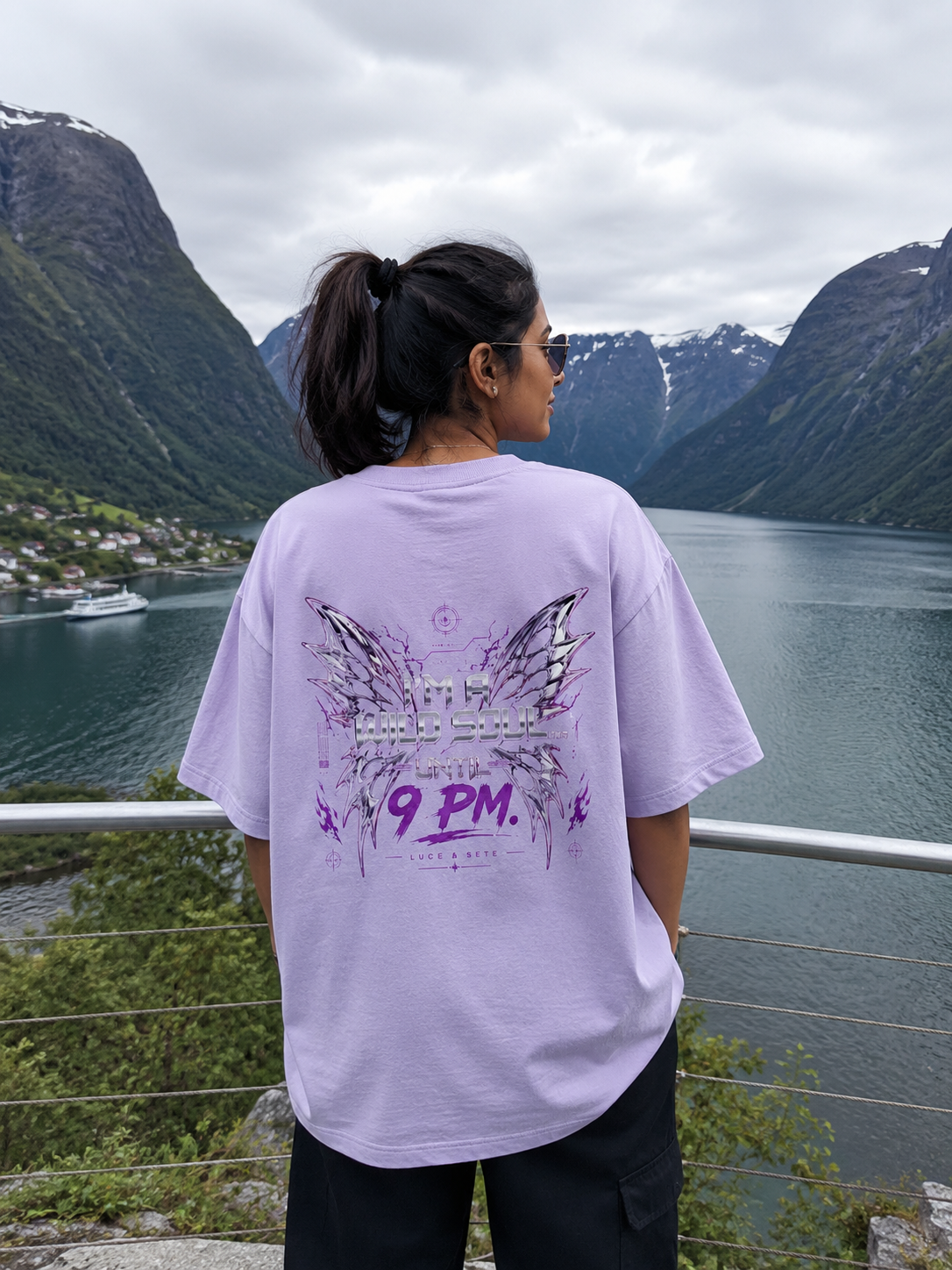 Wild Soul Freedom Statement Oversized Graphic T-Shirt for Men & Women | Rebellious Streetwear