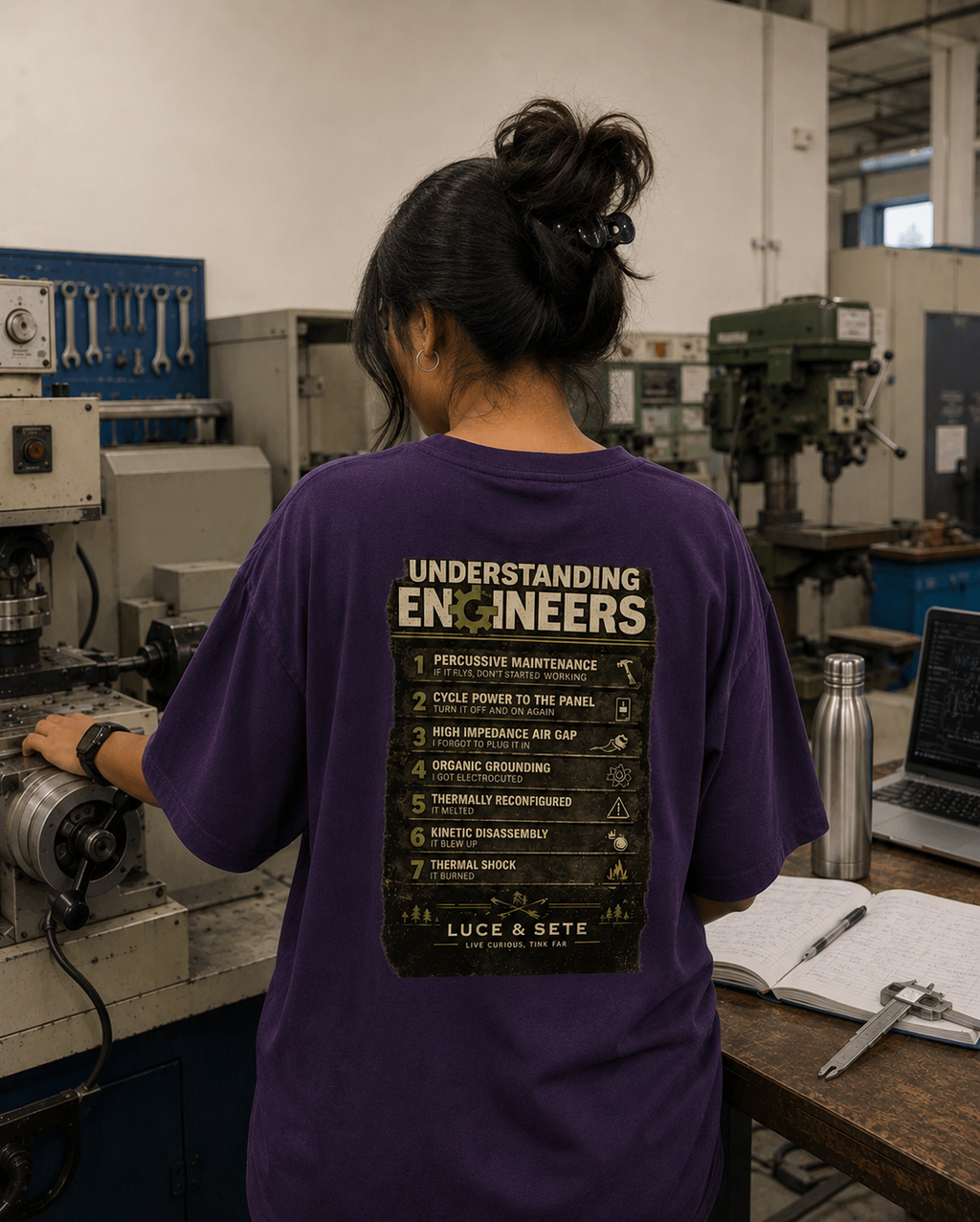 Understanding Engineers Oversized Graphic T-Shirt for Men & Women | Proud Problem-Solvers Streetwear